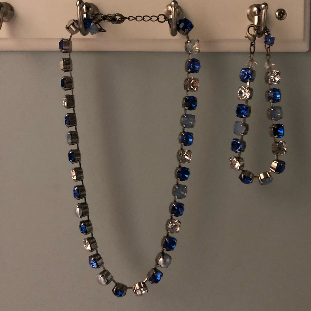 Handmade Swarovski crystal jewelry set